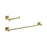 Elegant Lighting Isla 2Pc Bathroom Hardware Set, Brushed Gold