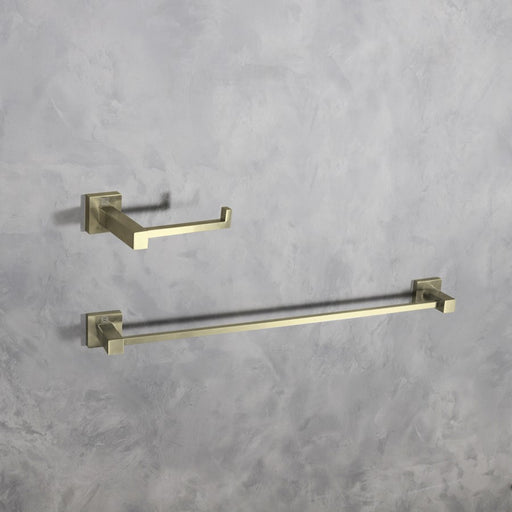 Elegant Lighting Isla 2Pc Bathroom Hardware Set, Brushed Gold