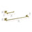 Elegant Lighting Isla 2Pc Bathroom Hardware Set, Brushed Gold