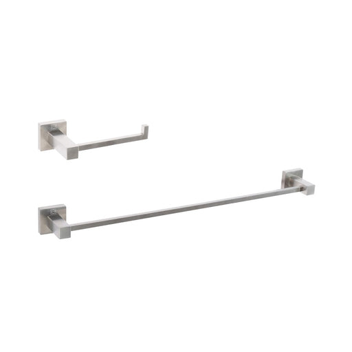 Elegant Lighting Isla 2Pc Bathroom Hardware Set, Brushed Nickel