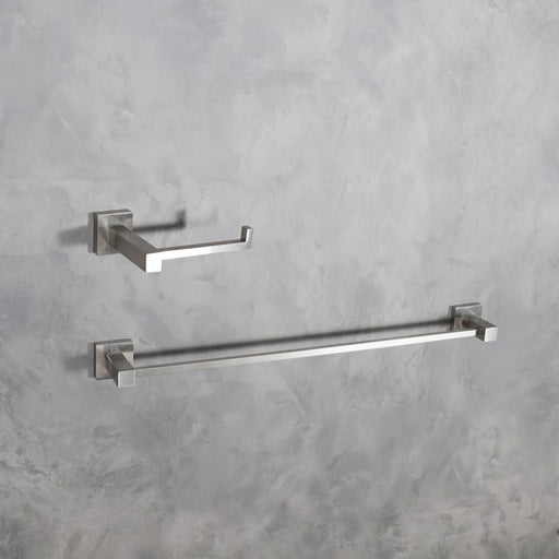 Elegant Lighting Isla 2Pc Bathroom Hardware Set, Brushed Nickel