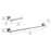 Elegant Lighting Isla 2Pc Bathroom Hardware Set, Brushed Nickel