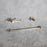 Elegant Lighting Isla 3Pc Bathroom Hardware Set, Brushed Gold