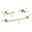Elegant Lighting Isla 3Pc Bathroom Hardware Set, Brushed Gold