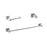 Elegant Lighting Isla 3Pc Bathroom Hardware Set, Nickel
