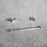 Elegant Lighting Isla 3Pc Bathroom Hardware Set, Nickel