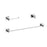 Elegant Lighting Isla 3Pc Bathroom Hardware, Chrome