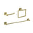 Elegant Lighting Isla 3Pc Bathroom Hardware Set, Gold