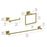 Elegant Lighting Isla 3Pc Bathroom Hardware Set, Gold