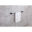 Elegant Lighting Isla 3Pc Bathroom Hardware Set, Matte Black