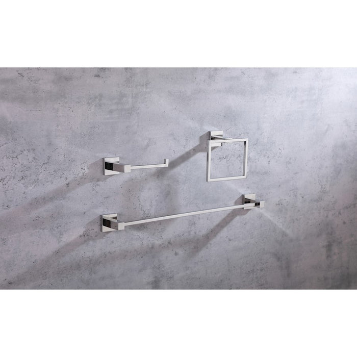 Elegant Lighting Isla 3Pc Bathroom Hardware Set, Chrome