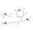 Elegant Lighting Isla 3Pc Bathroom Hardware Set, Chrome