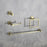 Elegant Lighting Isla 4Pc Bathroom Hardware Set, Brushed Gold