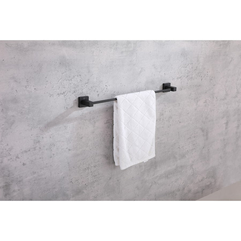 Elegant Lighting Isla 4Pc Bathroom Hardware Set, Matte Black