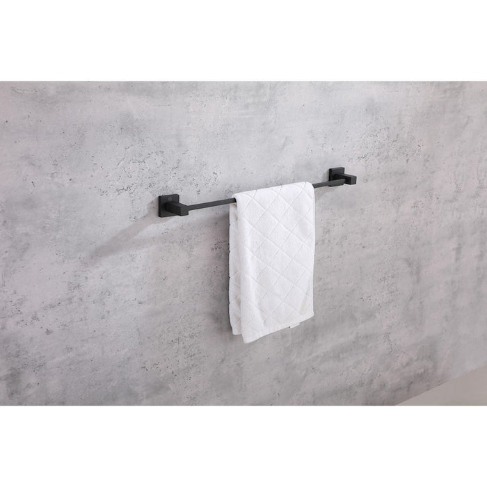 Elegant Lighting Isla 4Pc Bathroom Hardware Set, Matte Black