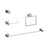 Elegant Lighting Isla 4Pc Bathroom Hardware Set, Chrome