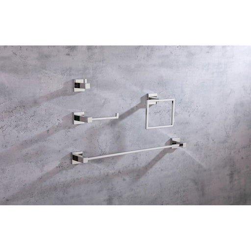 Elegant Lighting Isla 4Pc Bathroom Hardware Set, Chrome