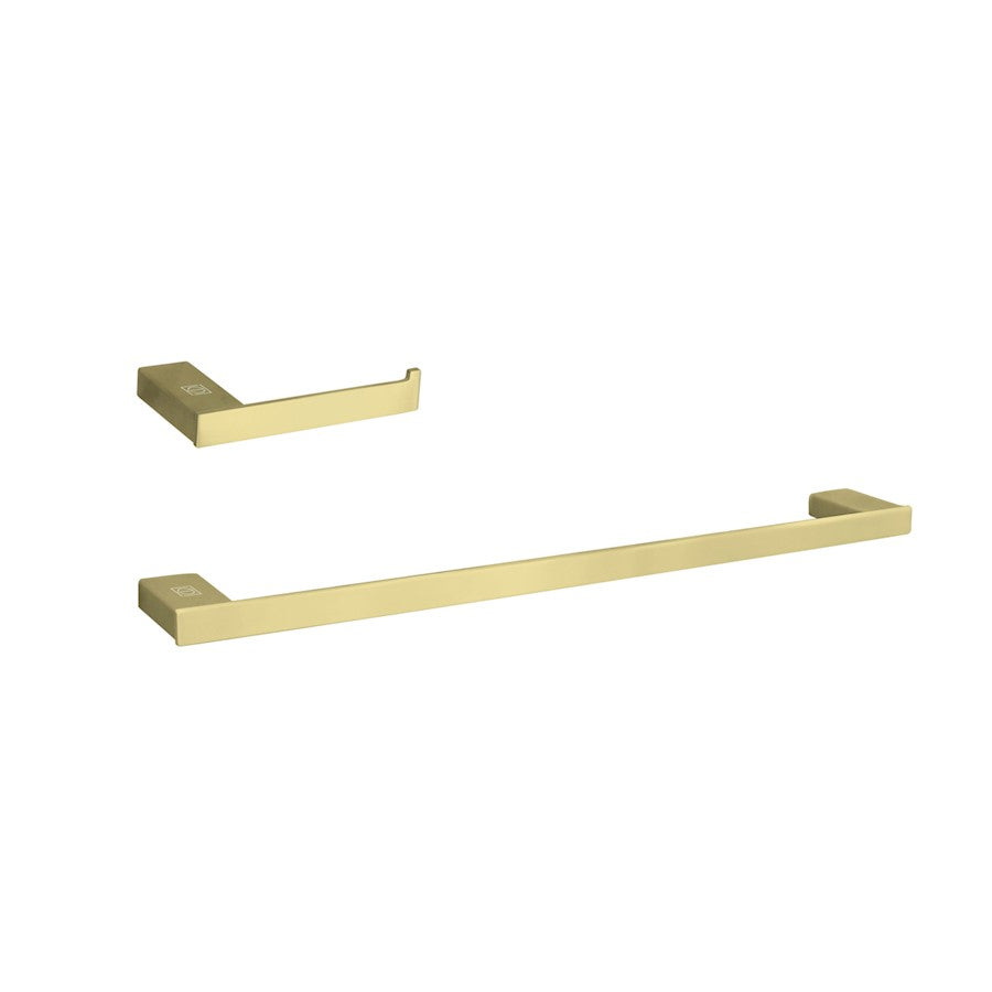 Elegant Lighting Sofia 2Pc Bathroom Hardware Set, Brushed Gold