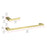 Elegant Lighting Sofia 2Pc Bathroom Hardware Set, Brushed Gold