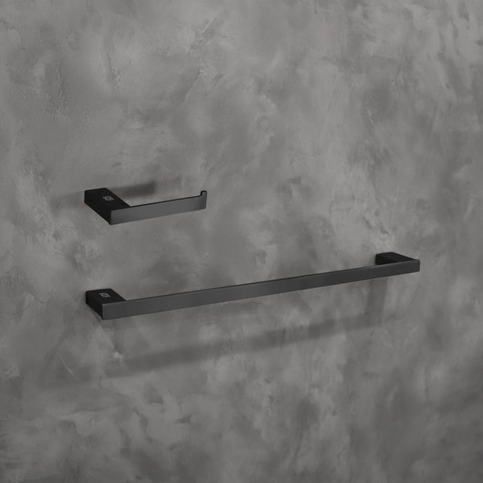 Elegant Lighting Sofia 2Pc Bathroom Hardware Set, Matte Black