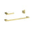Elegant Lighting Sofia 3Pc Bathroom Hardware Set, Gold