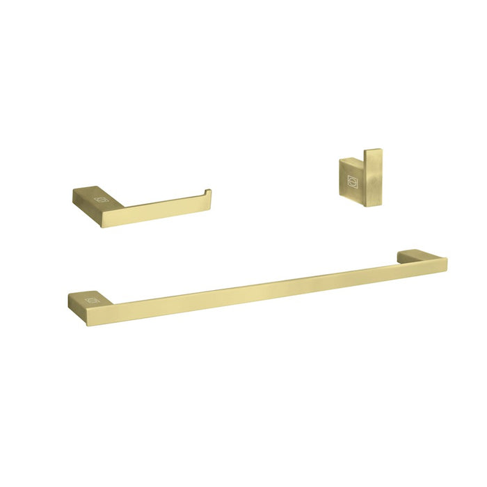 Elegant Lighting Sofia 3Pc Bathroom Hardware Set, Gold