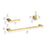 Elegant Lighting Sofia 3Pc Bathroom Hardware Set, Gold