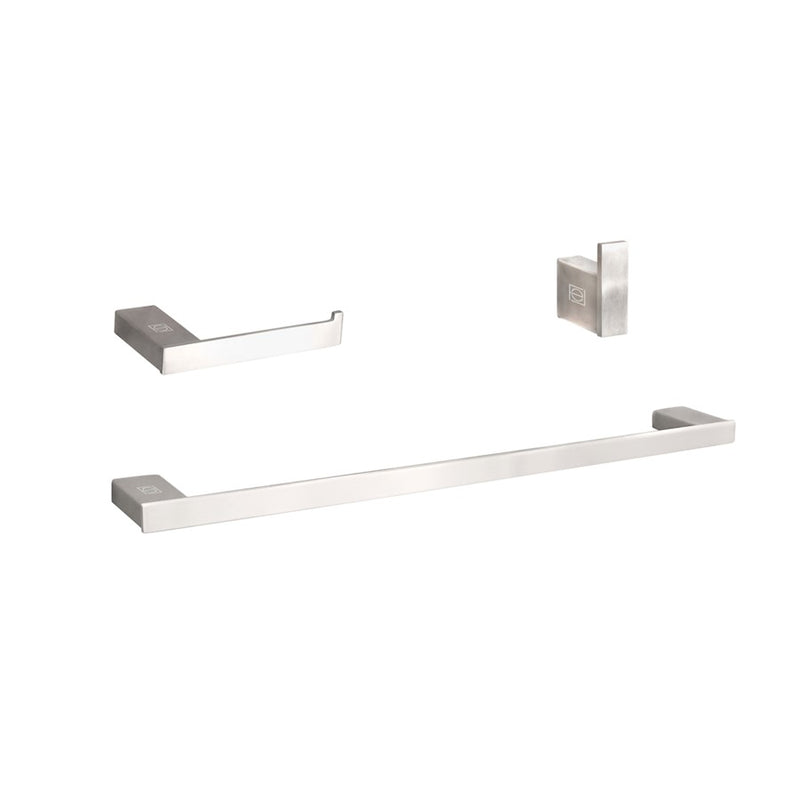 Elegant Lighting Sofia 3Pc Bathroom Hardware Set, Nickel