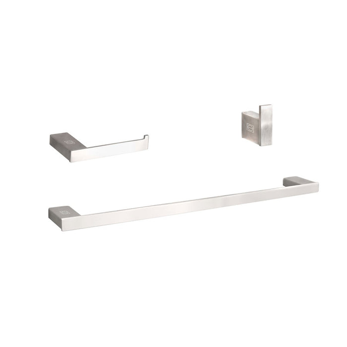 Elegant Lighting Sofia 3Pc Bathroom Hardware Set, Nickel