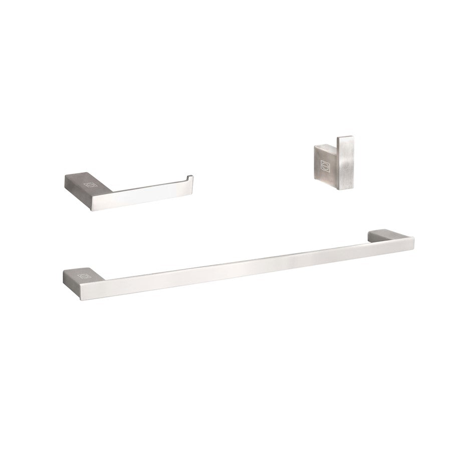 Elegant Lighting Sofia 3Pc Bathroom Hardware Set, Nickel