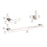 Elegant Lighting Sofia 3Pc Bathroom Hardware Set, Nickel