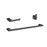 Elegant Lighting Sofia 3Pc Bathroom Hardware Set, Black