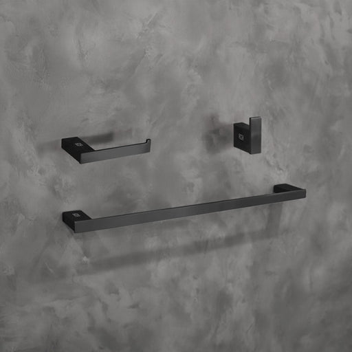 Elegant Lighting Sofia 3Pc Bathroom Hardware Set, Black