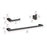 Elegant Lighting Sofia 3Pc Bathroom Hardware Set, Black
