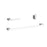 Elegant Lighting Sofia 3Pc Bathroom Hardware, Chrome