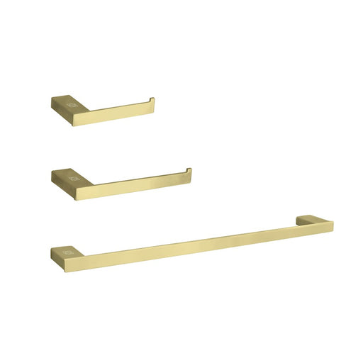 Elegant Lighting Sofia 3Pc Bathroom Hardware Set, Brushed Gold