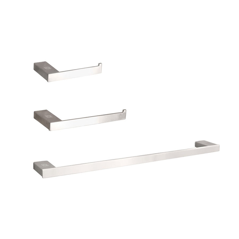 Elegant Lighting Sofia 3Pc Bathroom Hardware Set, Brushed Nickel