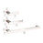 Elegant Lighting Sofia 3Pc Bathroom Hardware Set, Brushed Nickel