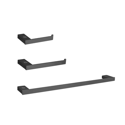Elegant Lighting Sofia 3Pc Bathroom Hardware Set, Matte Black