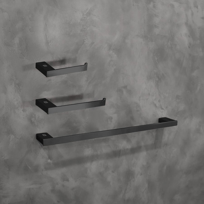 Elegant Lighting Sofia 3Pc Bathroom Hardware Set, Matte Black