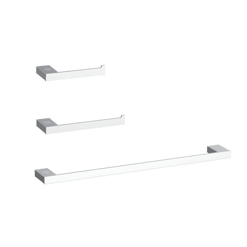 Elegant Lighting Sofia 3Pc Bathroom Hardware Set, Chrome