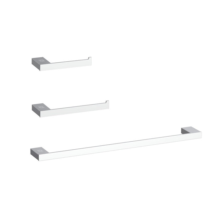 Elegant Lighting Sofia 3Pc Bathroom Hardware Set, Chrome