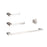 Elegant Lighting Sofia 4Pc Bathroom Hardware Set, Brushed Nickel