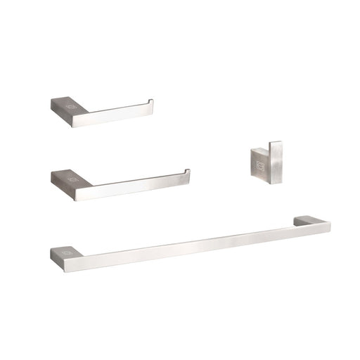 Elegant Lighting Sofia 4Pc Bathroom Hardware Set, Brushed Nickel