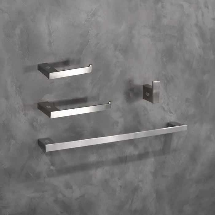Elegant Lighting Sofia 4Pc Bathroom Hardware Set, Brushed Nickel