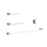 Elegant Lighting Sofia 4Pc Bathroom Hardware Set, Chrome