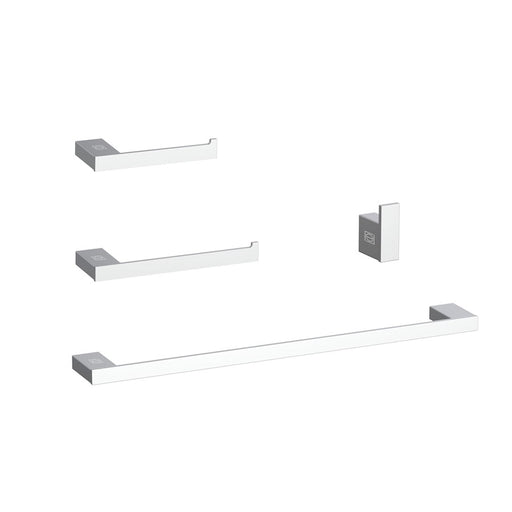 Elegant Lighting Sofia 4Pc Bathroom Hardware Set, Chrome