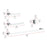 Elegant Lighting Sofia 4Pc Bathroom Hardware Set, Chrome