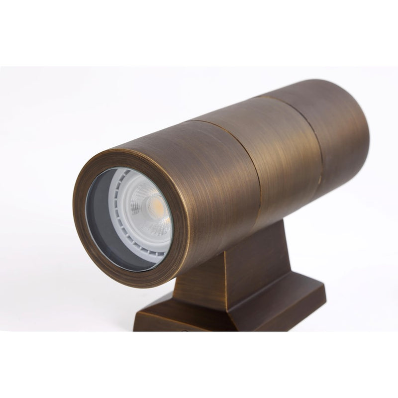 Elitco Lighting Aera 2 Lt Landscape Wall, Antique Brass