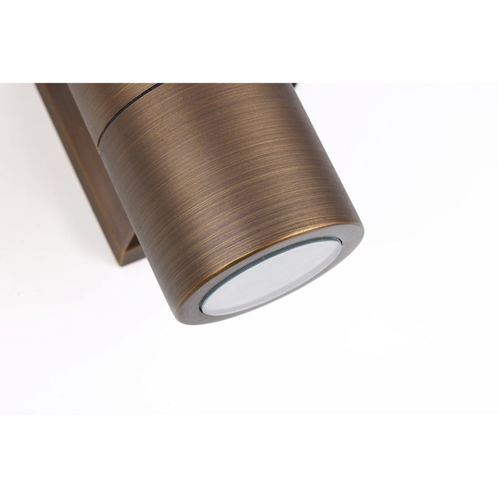 Elitco Lighting Aera 2 Lt Landscape Wall, Antique Brass